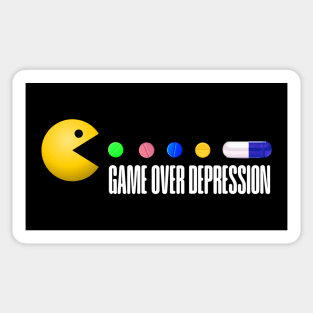 GAME OVER DEPRESSION!! Sticker